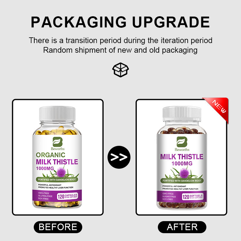 Milk Thistle Capsule with Silymarin Marianum & Dandelion Root