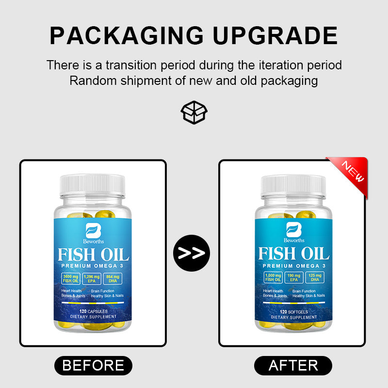 BEWORTHS Deep Sea Oil Omega3 Capsules Rich In DHA And EPA VE Non-GMO Vegetarian