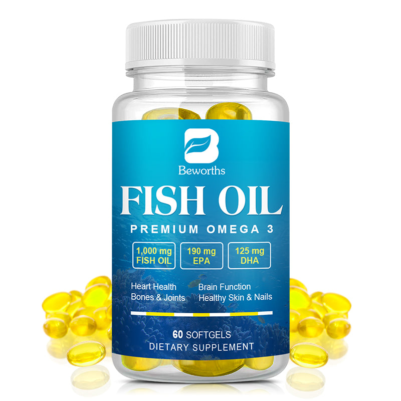 BEWORTHS Deep Sea Oil Omega3 Capsules Rich In DHA And EPA VE Non-GMO Vegetarian