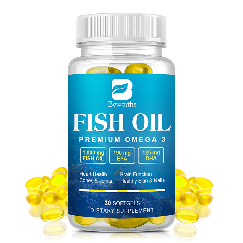 BEWORTHS Deep Sea Oil Omega3 Capsules Rich In DHA And EPA VE Non-GMO Vegetarian