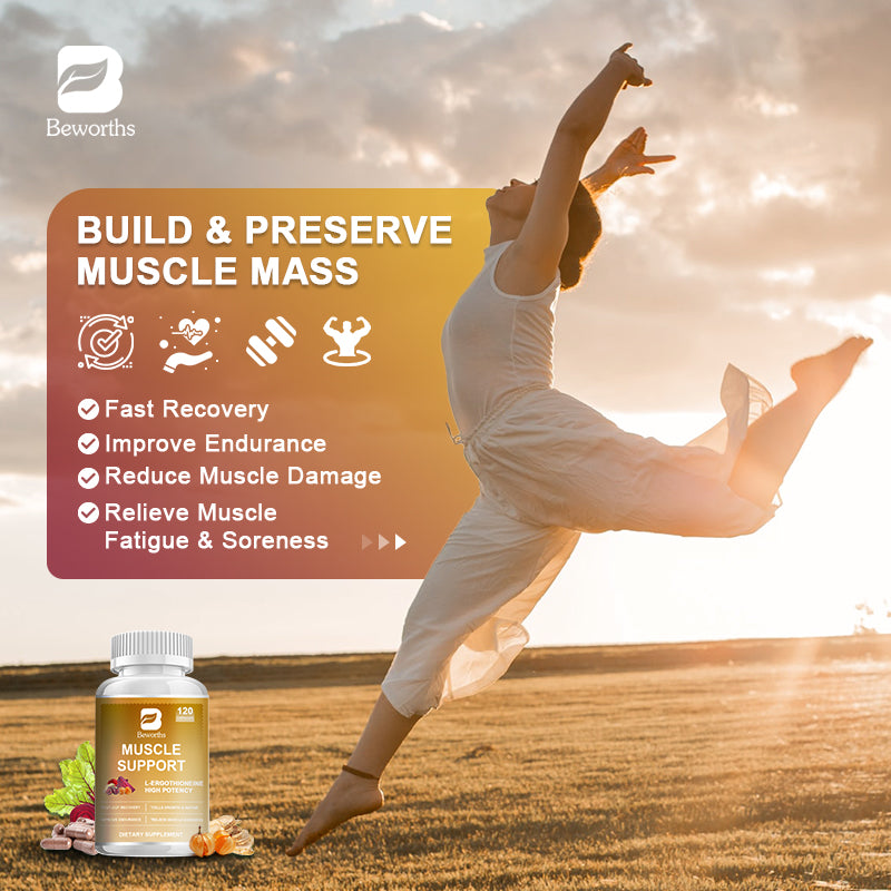 B Beworths L-Ergothioneine Capsules Muscle Support 120pcs
