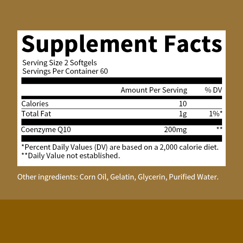 BEWORTHS CoQ10 Capsules 200 Mg Coenzyme Q10 Vegetarian