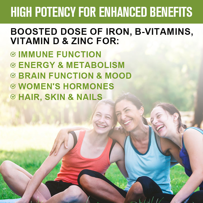 Multivitamin & Minerals Capsules na may Iron, Methylfolate, Zinc, Vitamin D3 at K2