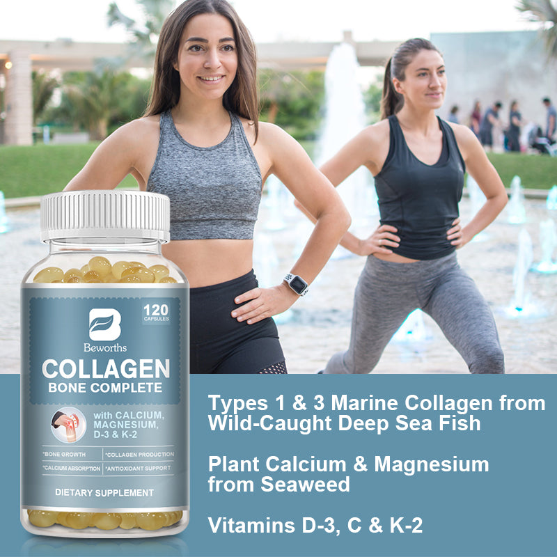 Collagen Capsules with Plant-based Calcium & Magnesium
