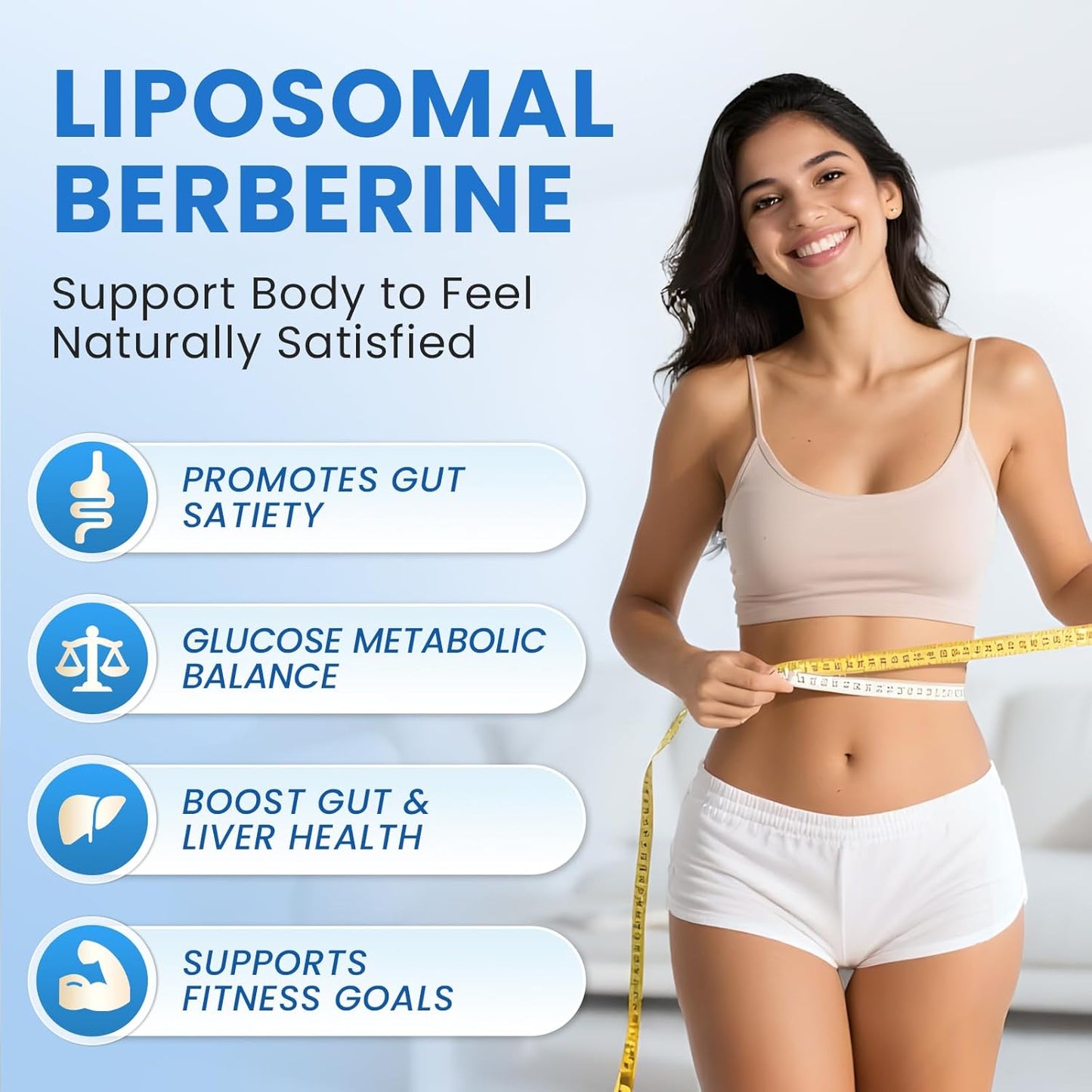 Berberine Liquid Drops with Turmeric Curcumin, Ceylon Cinnamon, Bitter Melon, Berberine Phytosome for Digestion System, Immune Health Support