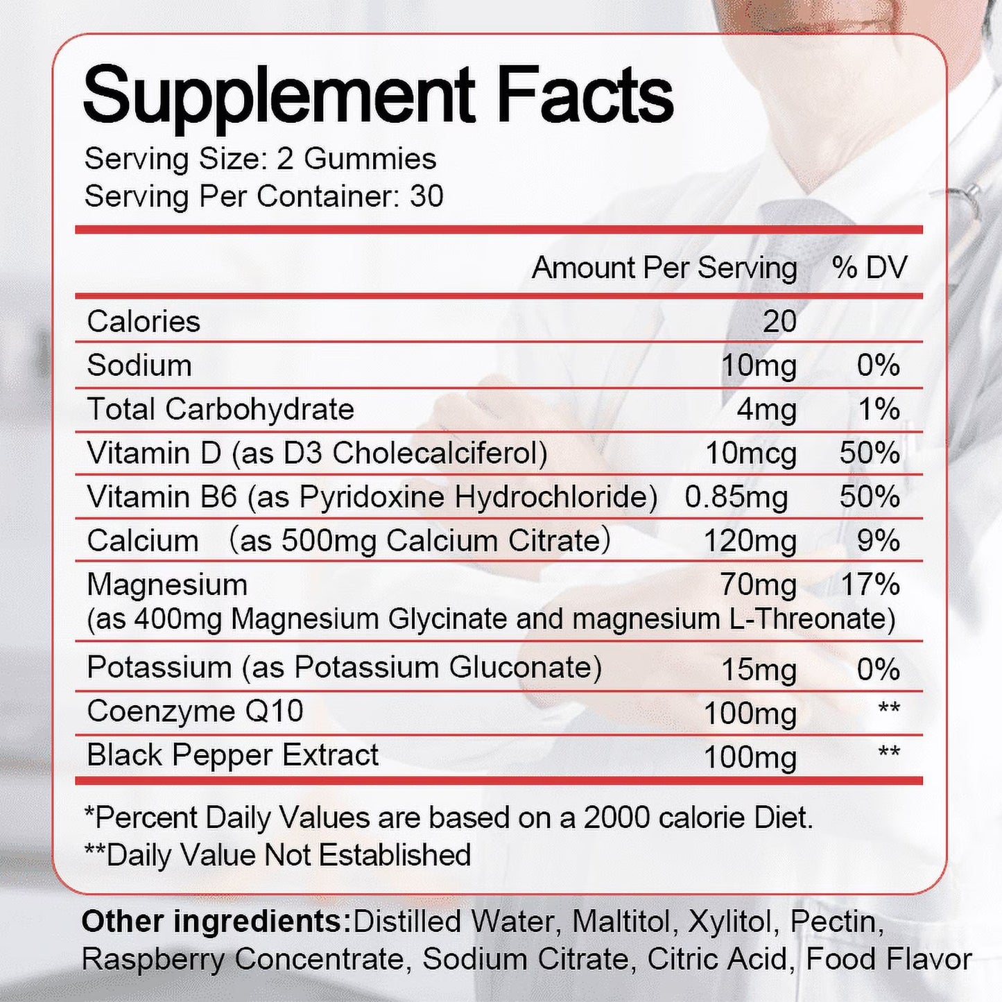 Magnesium Glycinate Gummies 400mg - Magnesium Glycinate Supplements for Relaxation, Stress, and Sleep - Raspberry Flavor