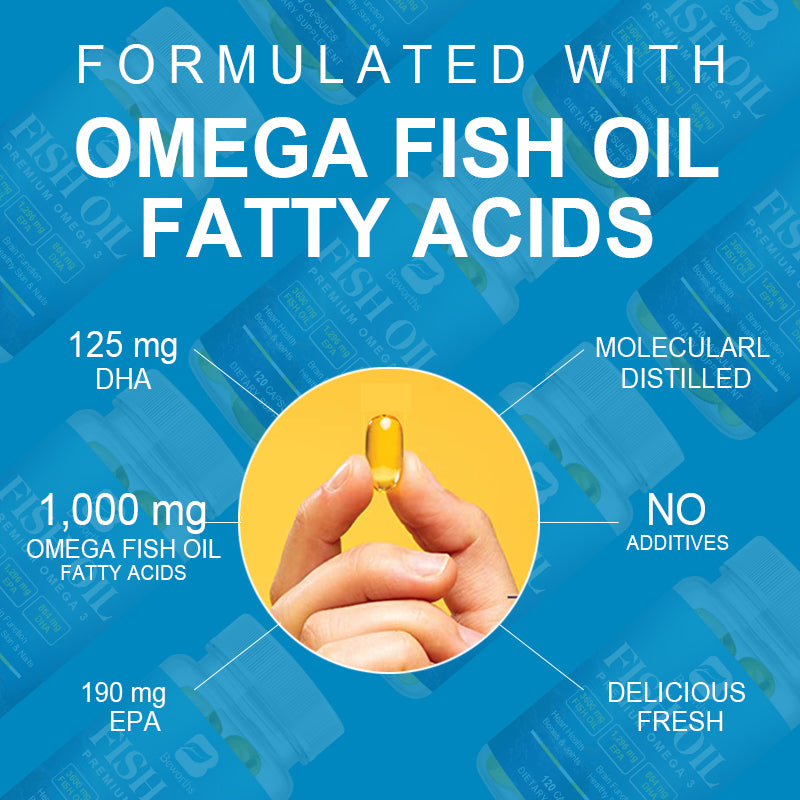 BEWORTHS Deep Sea Oil Omega3 Capsules Rich In DHA And EPA VE Non-GMO Vegetarian