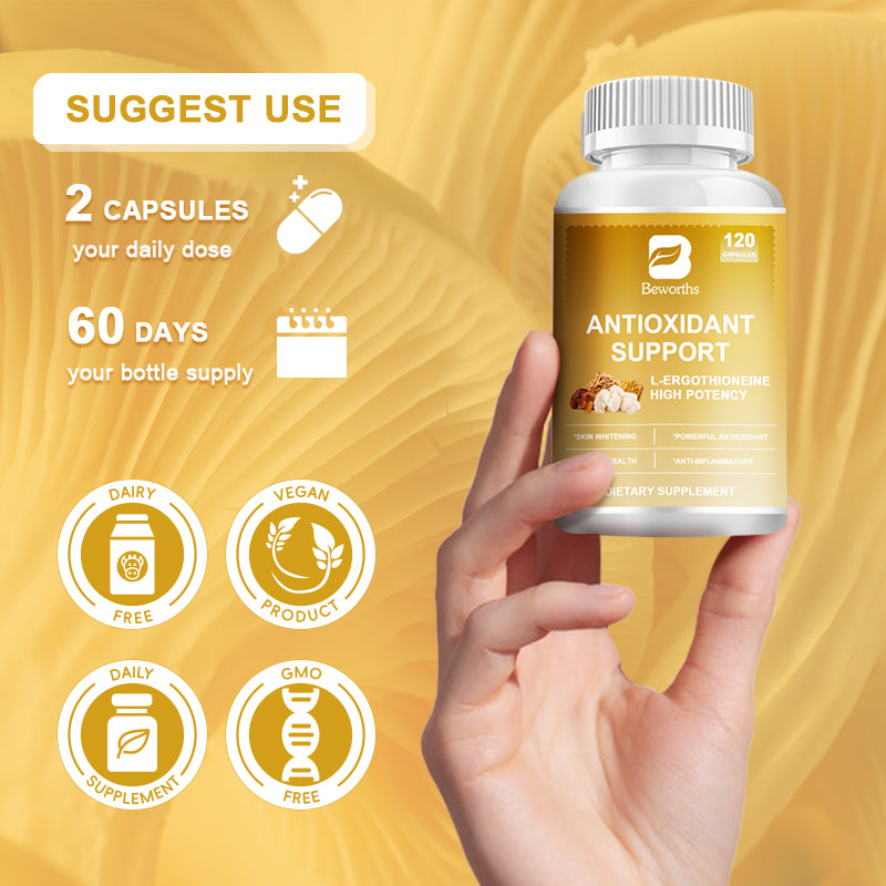 B Beworths L-Ergothioneine Capsules Antioxidant Support 120pcs