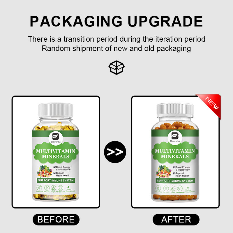 Multivitamin & Minerals Capsules with Vitamin B12, D3 & K2