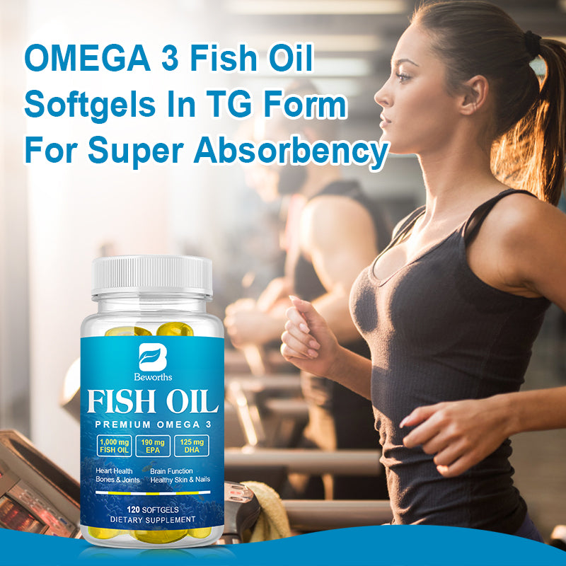BEWORTHS Deep Sea Oil Omega3 Capsules Rich In DHA And EPA VE Non-GMO Vegetarian