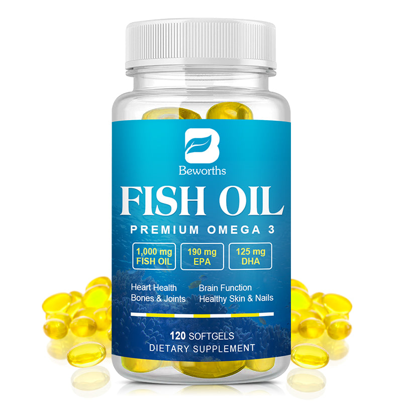 BEWORTHS Deep Sea Oil Omega3 Capsules Rich In DHA And EPA VE Non-GMO Vegetarian