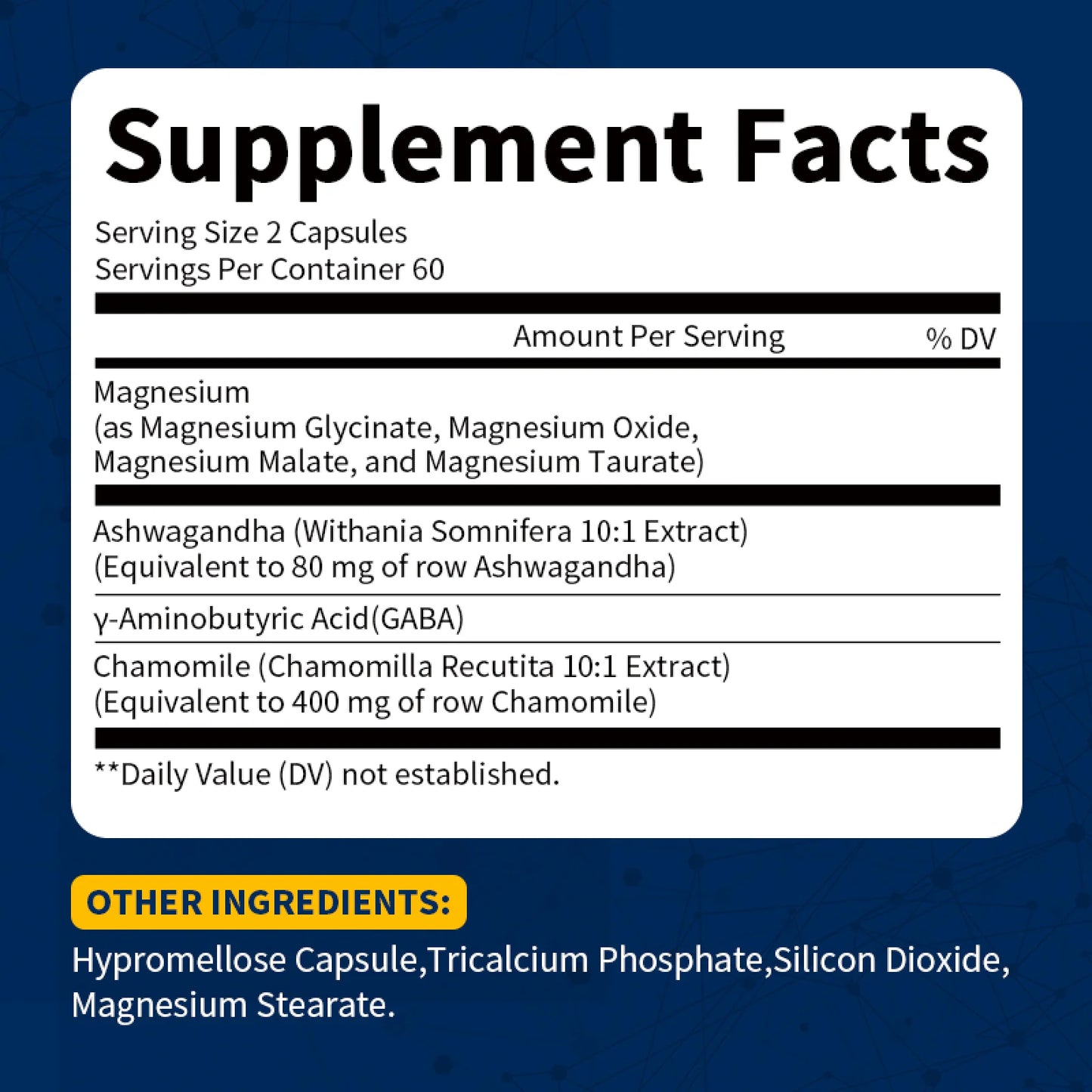 Magnesium Glycinate | Magnesium Complex Supplement for Muscle, Bone & Immune Health | 120 Capsules