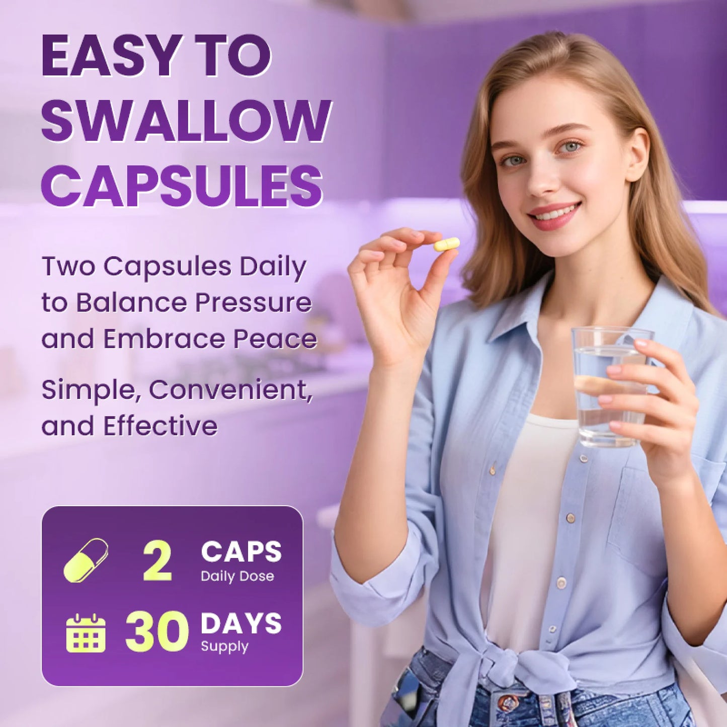 Kava Kava Root Extract Supplement, for Balanced Mood, Support Stress Relief & Better Sleep, 30 Servings