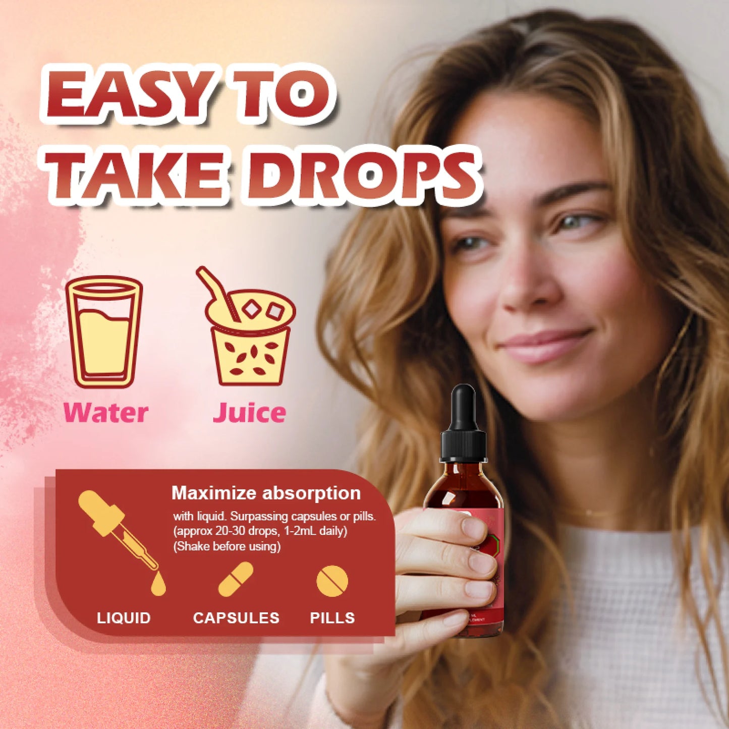 Vitamin D3 K2 Liquid Drops,10,000 IU D3 & 200Mcg K2 per Serving, Support Bone, Heart, Joint, 2 fl oz