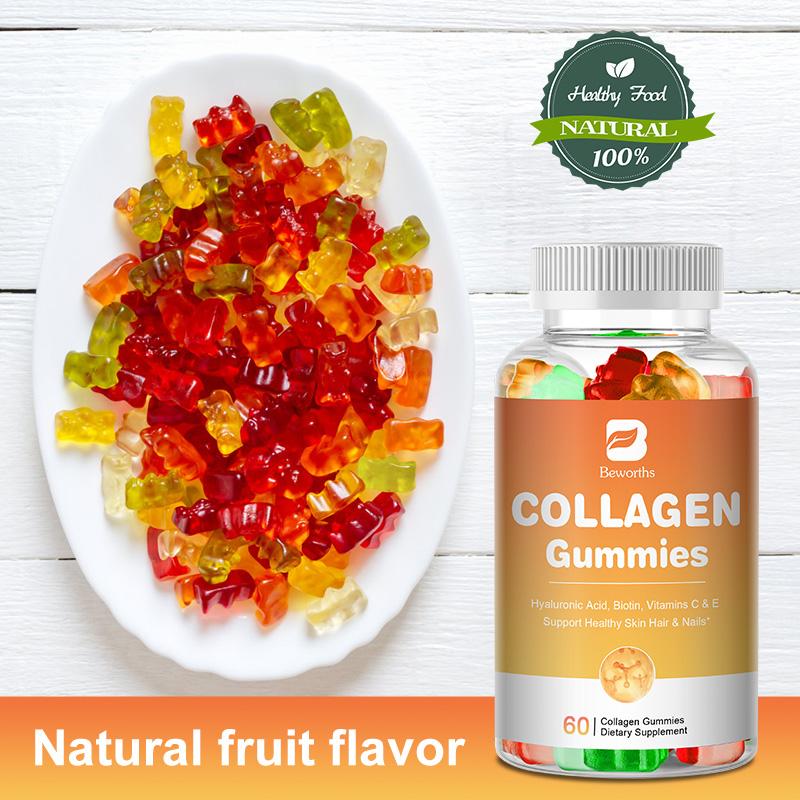 BEWORTHS Collagen Gummies Vitamins C & E Dietary Supplement