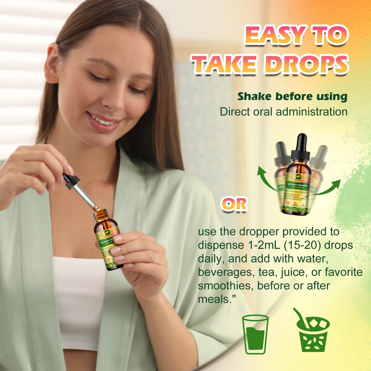 Soursop Bitters Liquid Drops Supplement with Irish Sea Moss