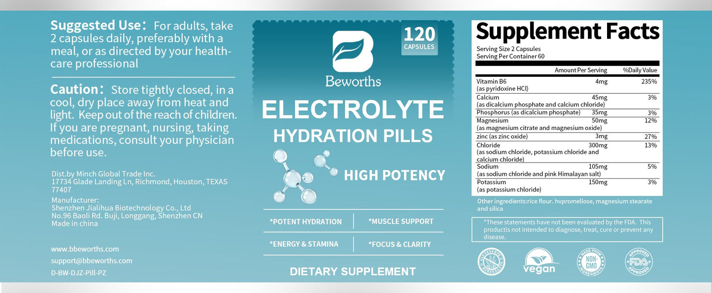 Mga Kapsul ng Electrolyte Salt