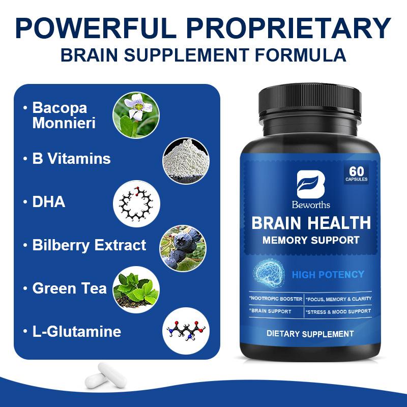 Brain Health Supplement Nootropic Capsules