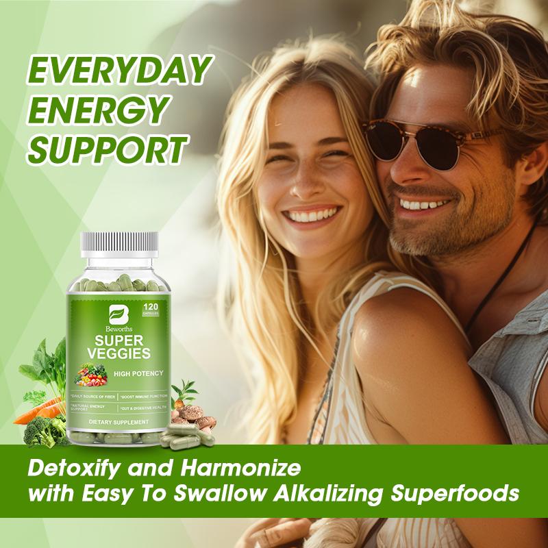 Mga Organic na Super Veggies Capsules