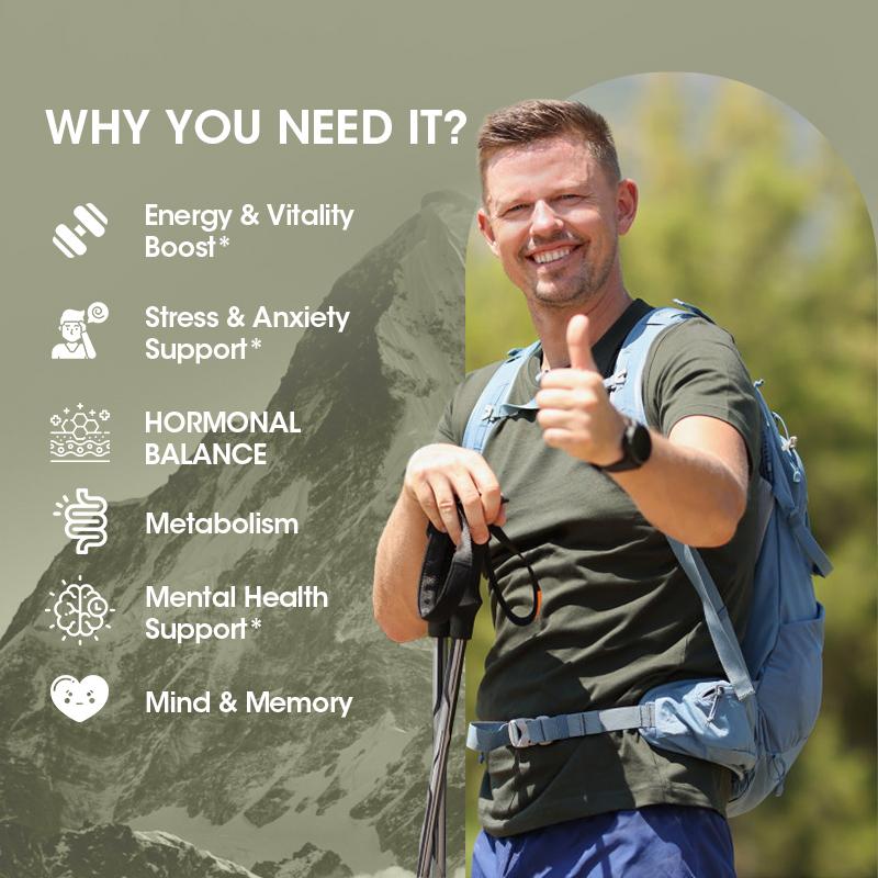 Shilajit Pure Himalayan Capsules na may Ginseng