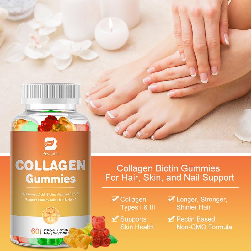 BEWORTHS Collagen Gummies Vitamins C & E Dietary Supplement