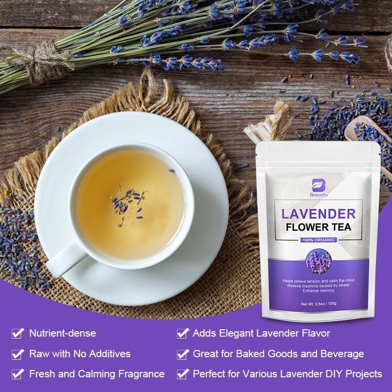 BEWORTHS Lavender Flower Tea Dried Flower Buds Fragrant Sachet DIY Raw Materials