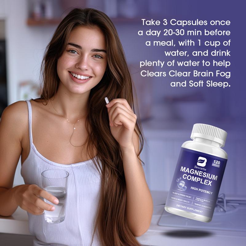 Magnesium Complex Sleep Relief Capsules Dietary Supplements
