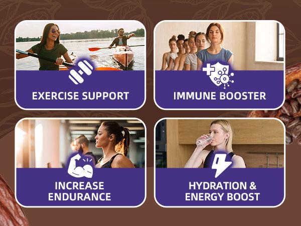 Electrolytes Powder Packets for Electrolyte Drink Mix | Sugar-Free Electrolytes Packets with Vitamins & Magnesium Replenish Hydration & Energy Boost - 15 Sticks