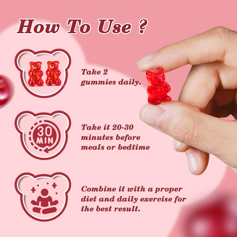 Beworths Magnesium Glycinate Gummies-Tart Cherry Flavor