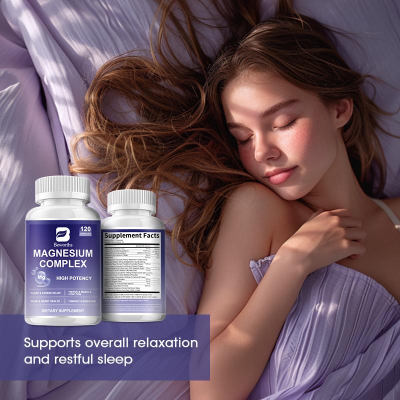 Magnesium Complex Sleep Relief Capsules Dietary Supplements