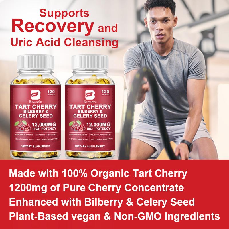 Tart Cherry Extract Capsules with Bilberry Fruit & Celery Seed