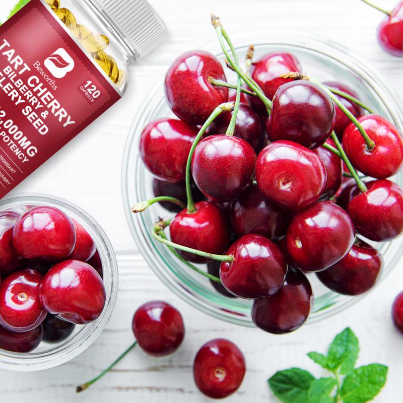 Tart Cherry Extract Capsules with Bilberry Fruit & Celery Seed