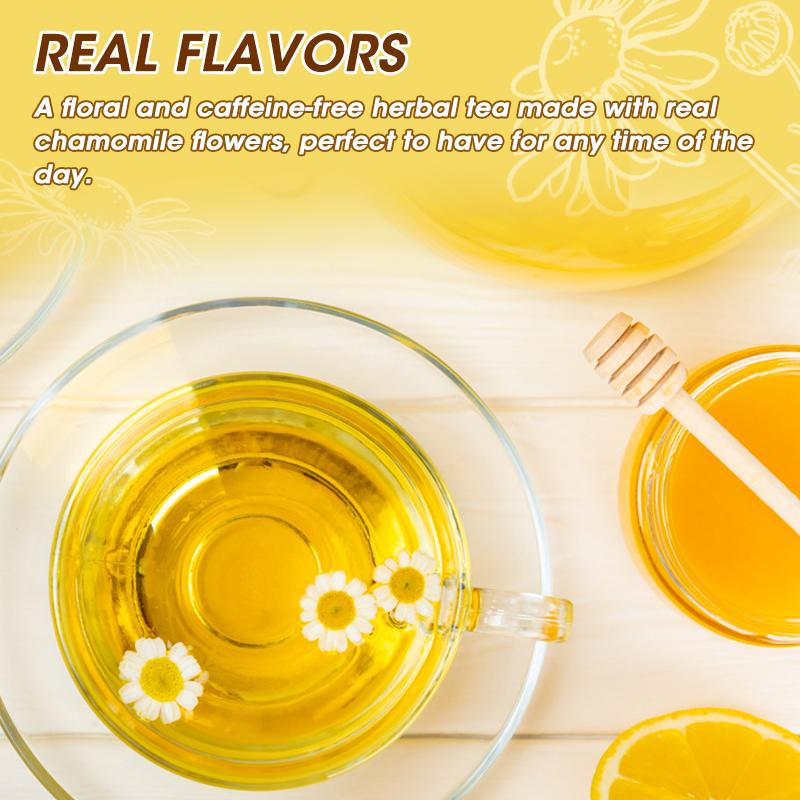 Campuran Teh Chamomile Alami Infus Herbal 40 Kantong Teh