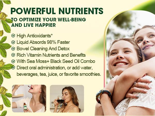 Soursop Bitters Liquid Drops Supplement with Irish Sea Moss