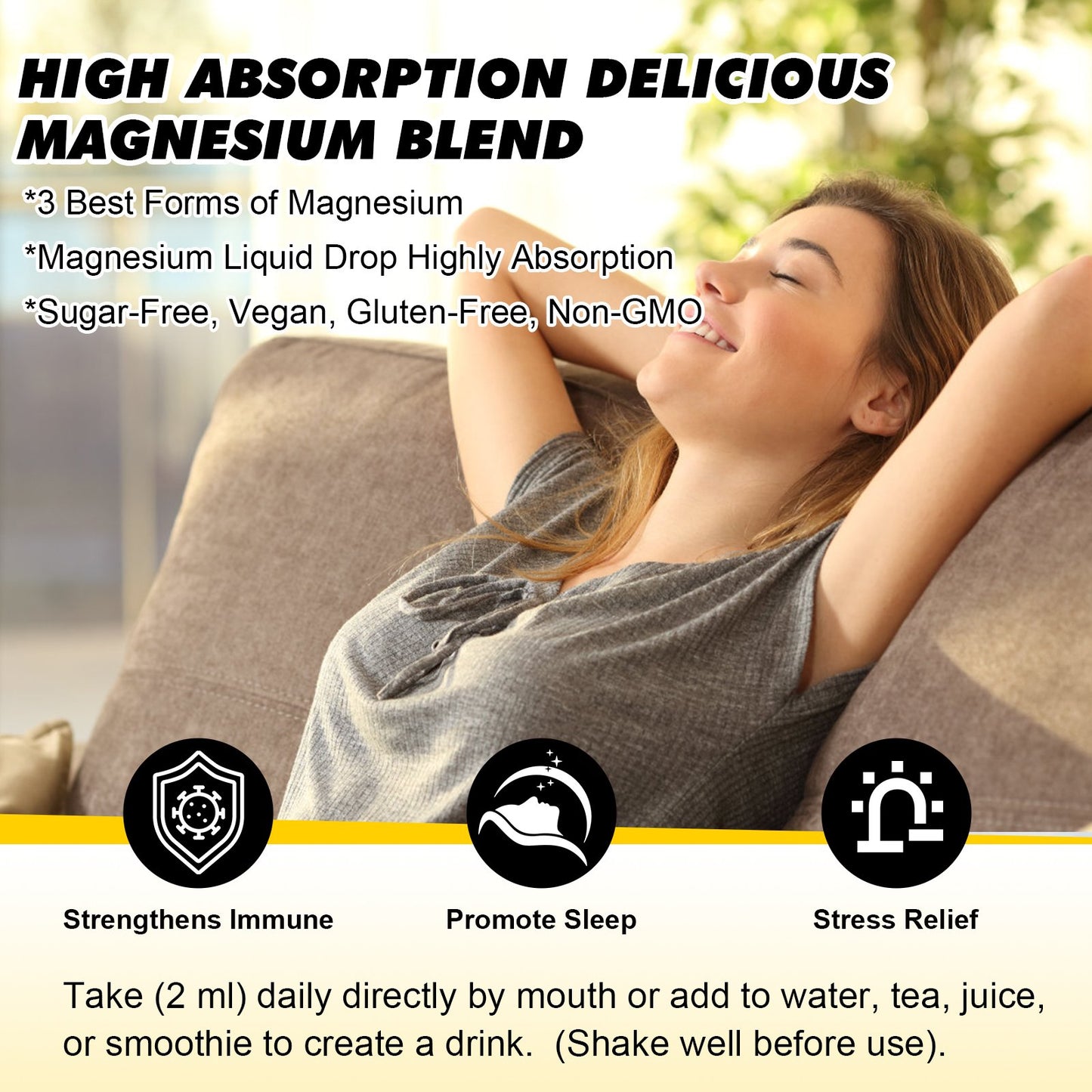 Beworths Magnesium Liquid Drop Pineapple Flavor