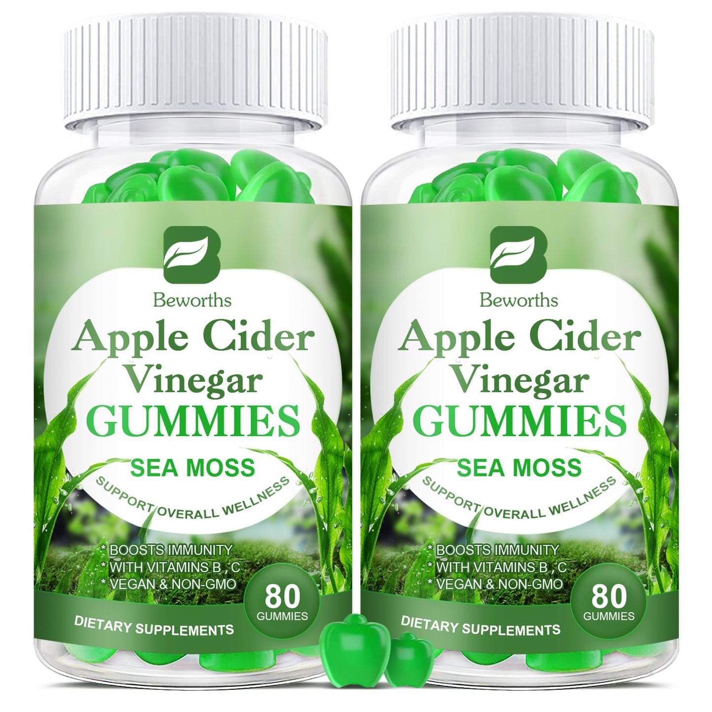 Apple Cider Vinegar & Sea Moss Gummies 2 Packs