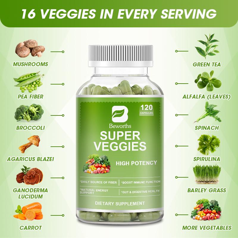 Mga Organic na Super Veggies Capsules