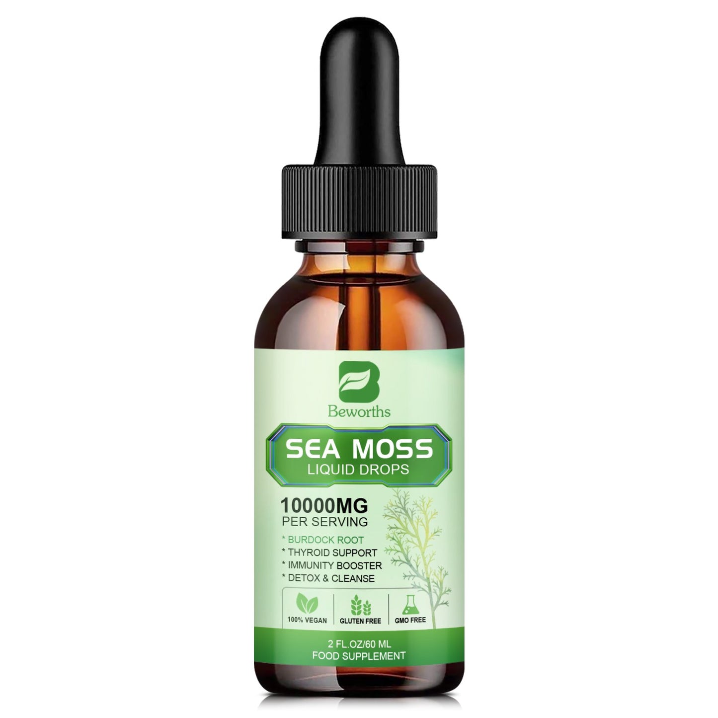 BEWORTHS Organic Irish Sea Moss Liquid Drops