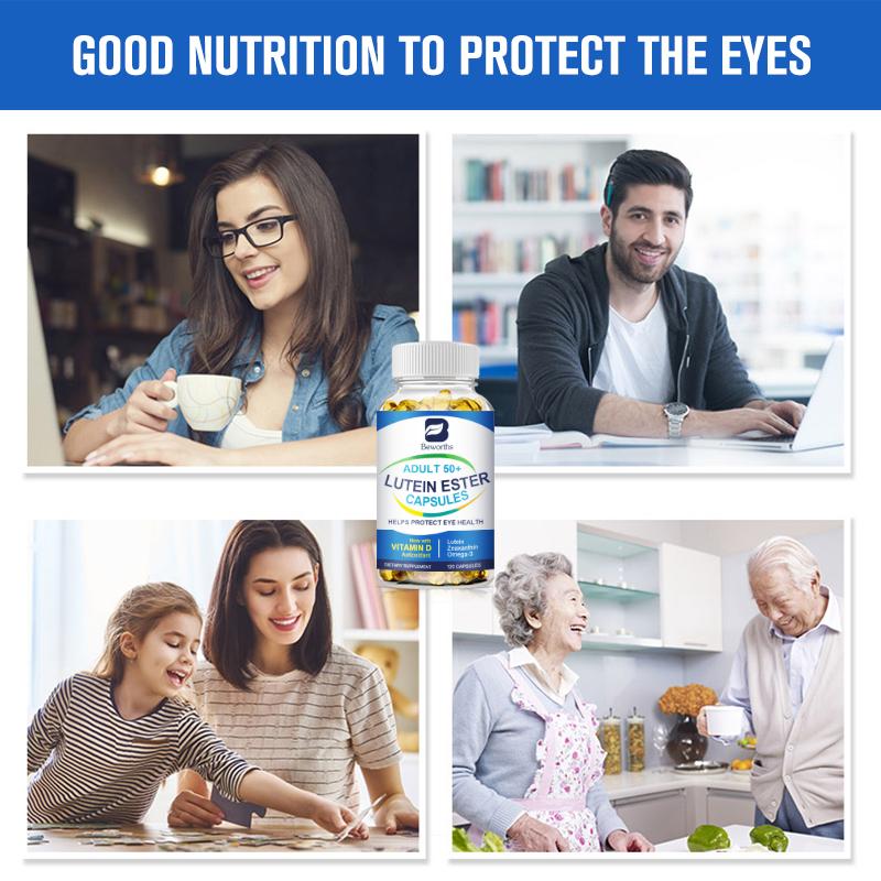 Lutein Ester Capsules with Zinc, Vitamins C & E, Omega 3, Lutein, & Zeaxanthin