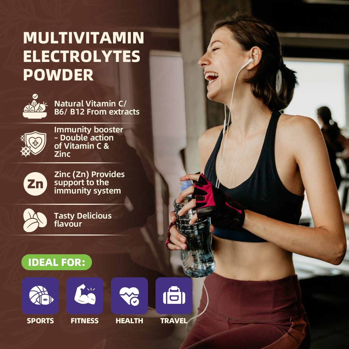 Electrolytes Powder Packets for Electrolyte Drink Mix | Sugar-Free Electrolytes Packets with Vitamins & Magnesium Replenish Hydration & Energy Boost - 15 Sticks