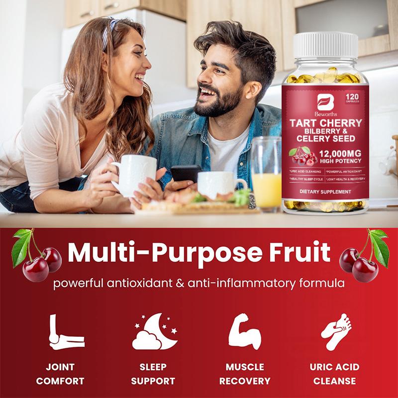 Tart Cherry Extract Capsules with Bilberry Fruit & Celery Seed