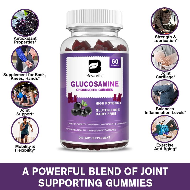 Glucosamine Chondroitin Gummies with MSM & Elderberry
