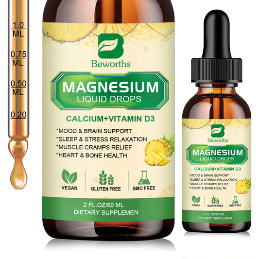 Beworths Magnesium Liquid Drop Pineapple Flavor