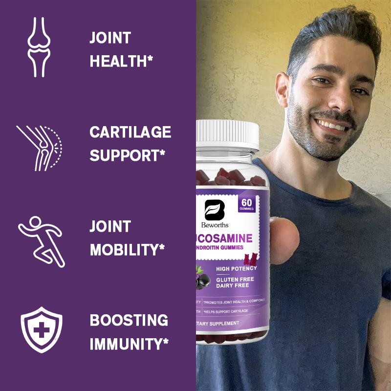 Glucosamine Chondroitin Gummies with MSM & Elderberry