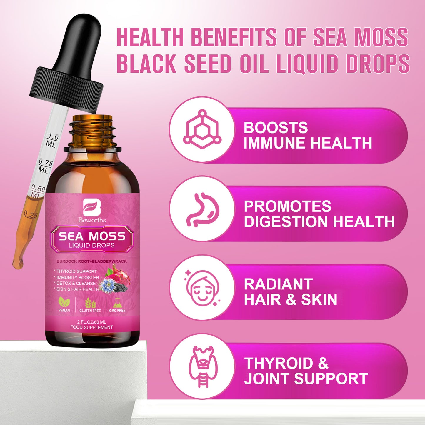 Suplemen Tetes Cair Minyak Jintan Hitam Irish Sea Moss