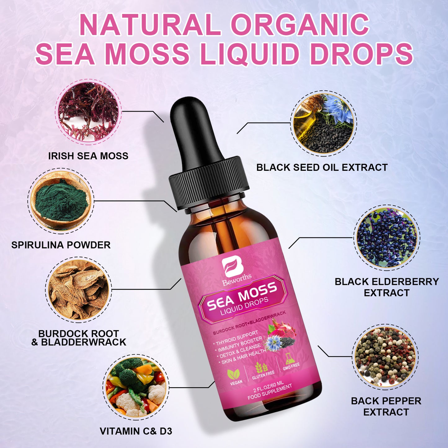 Suplemen Tetes Cair Minyak Jintan Hitam Irish Sea Moss