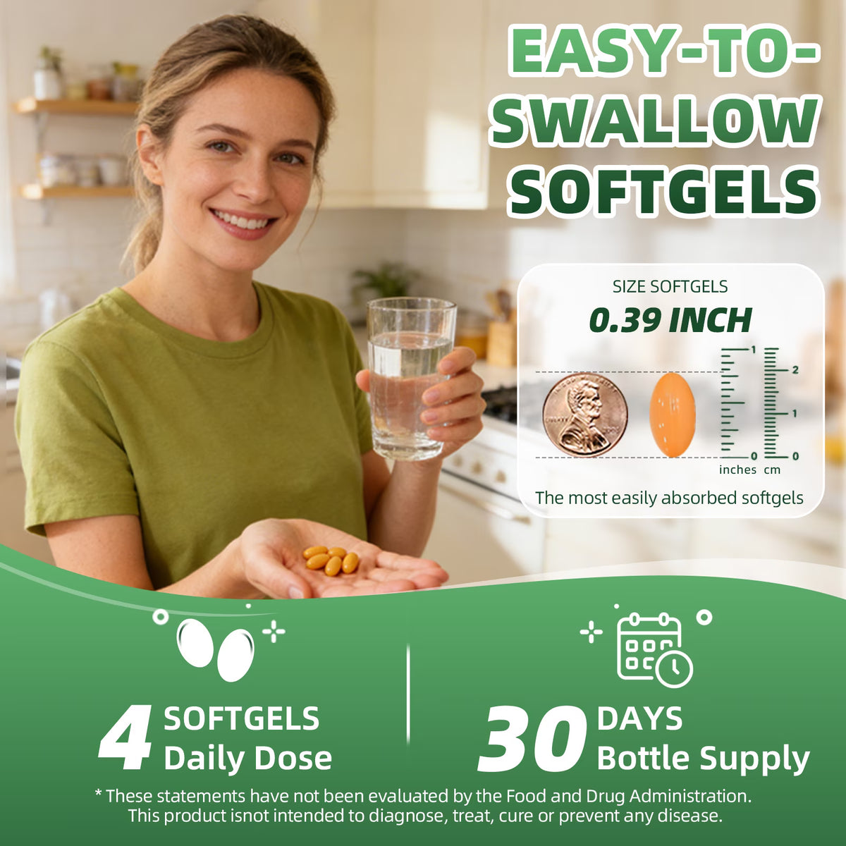 B BEWORTHS Calcium 600mg Supplement with Vitamin D3, K2 & B12, 120 Softgels