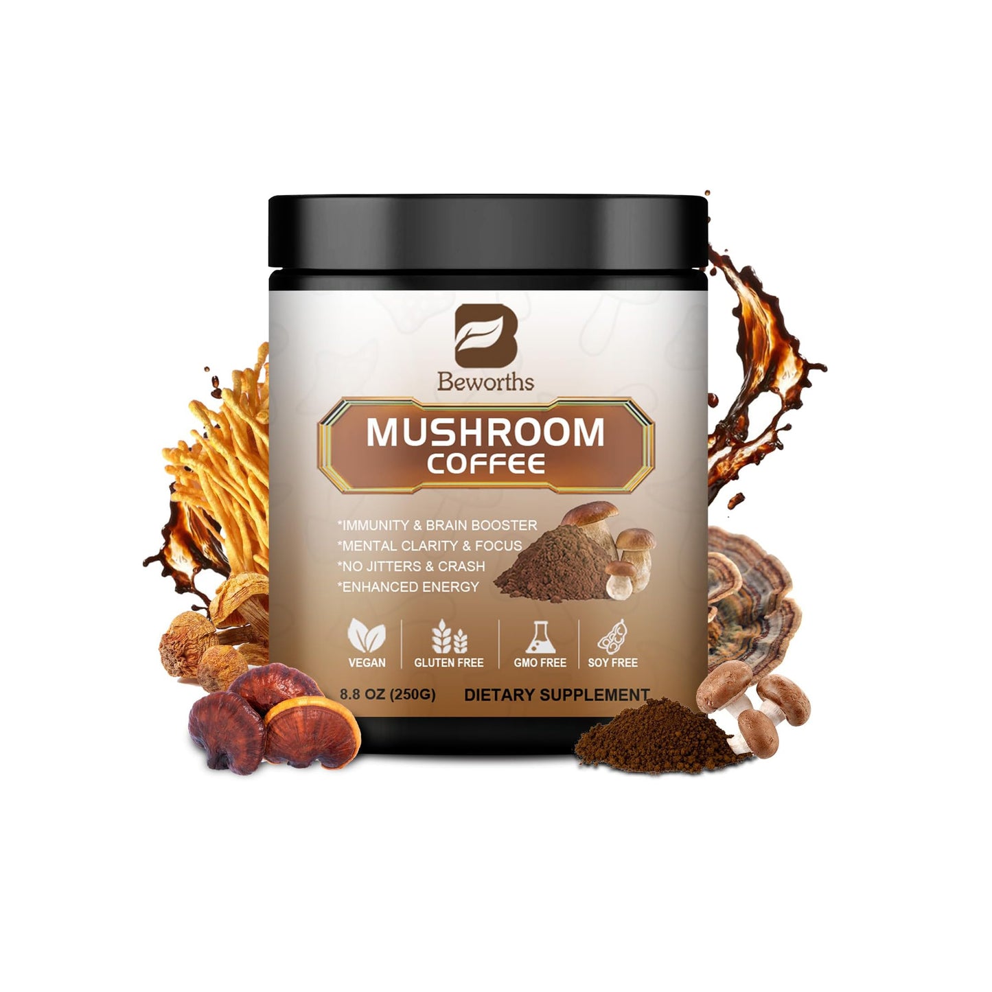 Mushroom Instant Coffee Powder