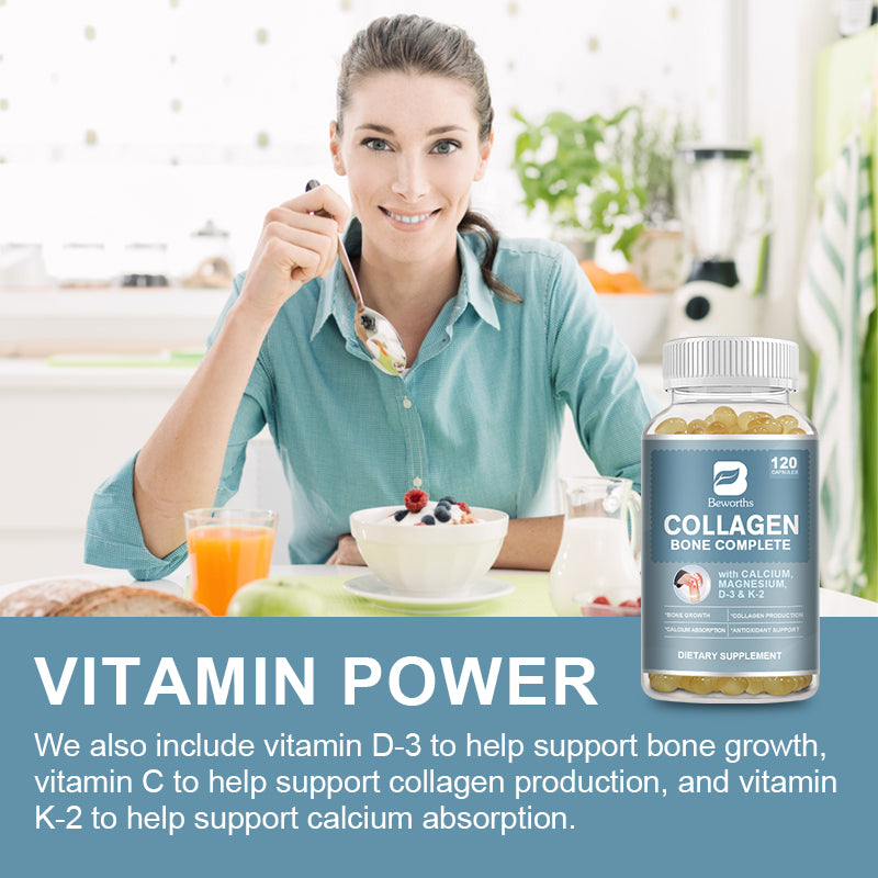 Collagen Capsules with Plant-based Calcium & Magnesium
