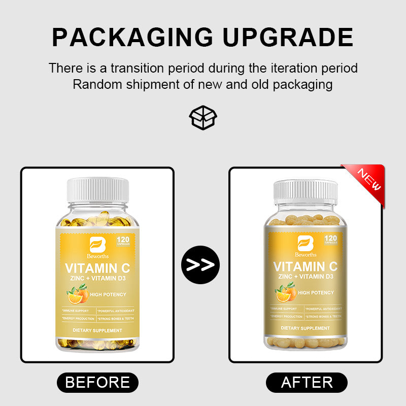 Vitamin C, Zinc & Vitamin D3 Capsules